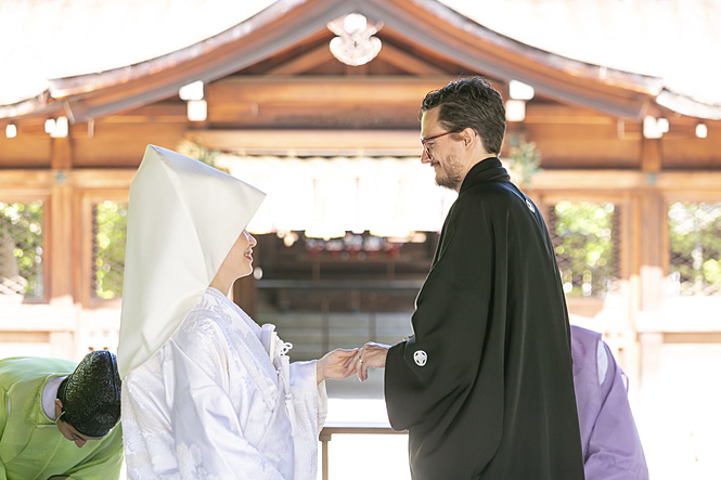 2018年 6月 2日　挙式：豊国神社　祝宴：FUNATSURU KYOTO KAMOGAWA RESORT　（ A.H様　A.N様 ）