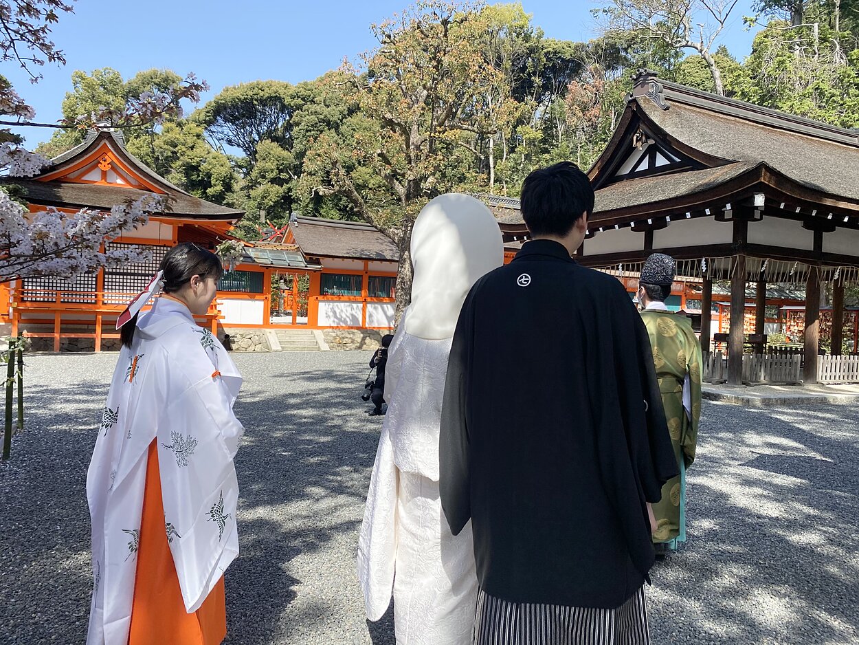 2021年 3月 31日　挙式：吉田神社　祝宴：左阿彌（K.Y様　M.C様）