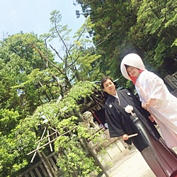 2016年4月30日 挙式:岡崎神社 祝宴:左阿彌 (F.A様 H.S様)