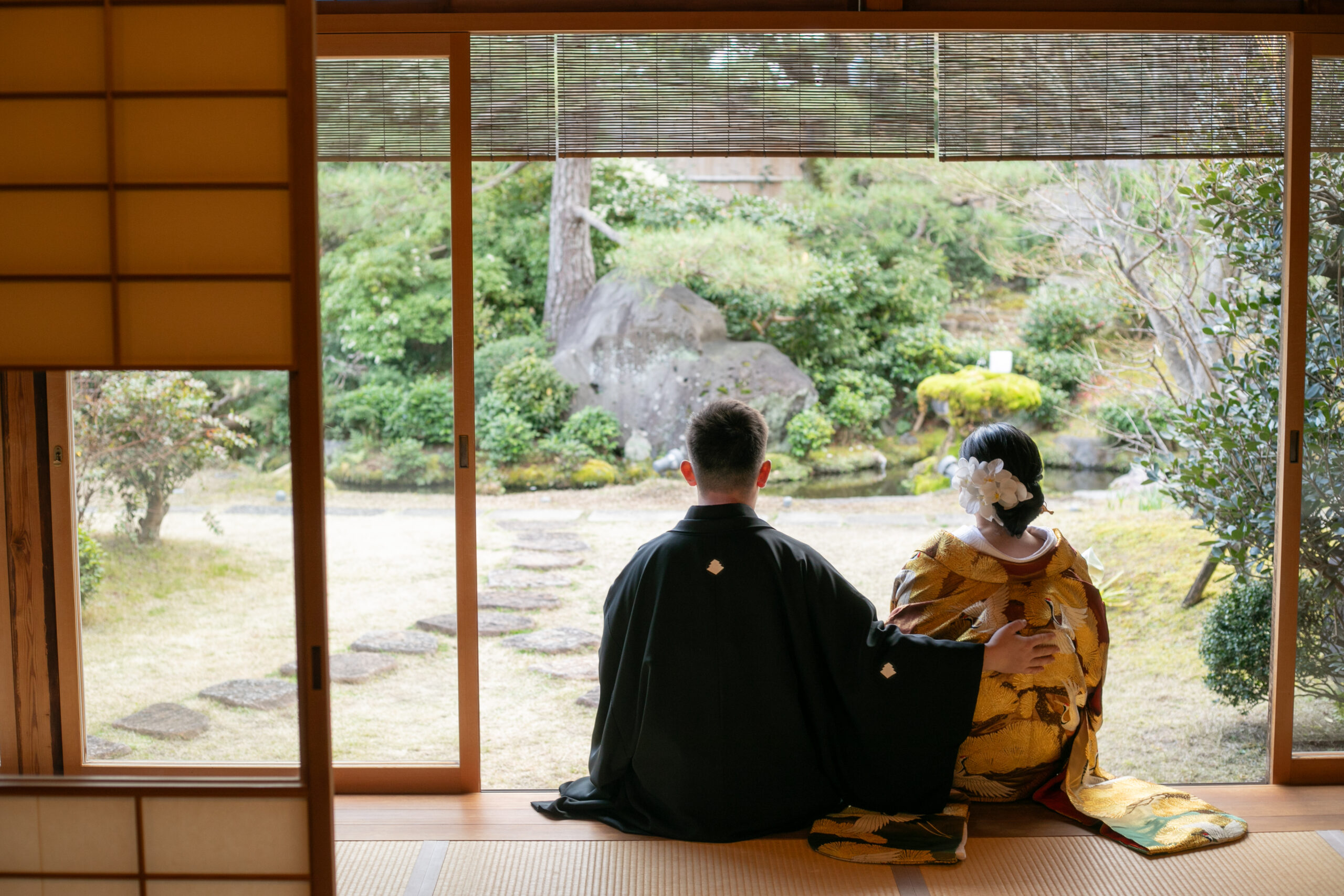 2026年  3月  15日　挙式：西本願寺　　祝宴：京料理 清和荘（ T.J 様・I.M 様 ）